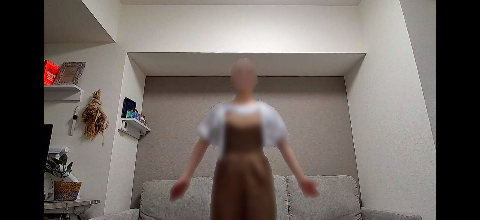 ライブ映像 人物追尾 正面