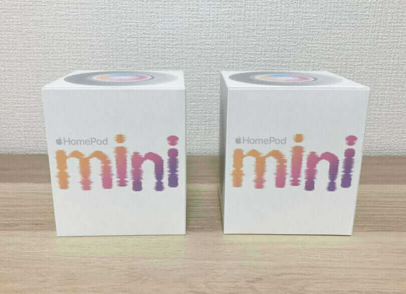 HomePod miniの化粧箱