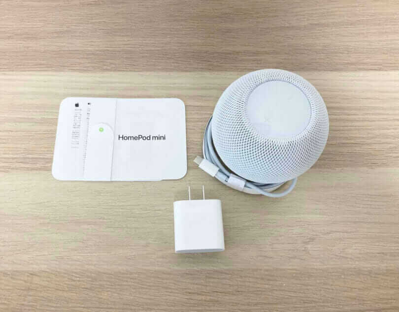 HomePod miniの同梱品