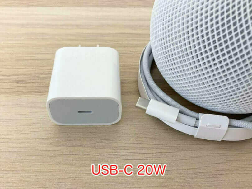HomePod miniのUSB-C電源端子