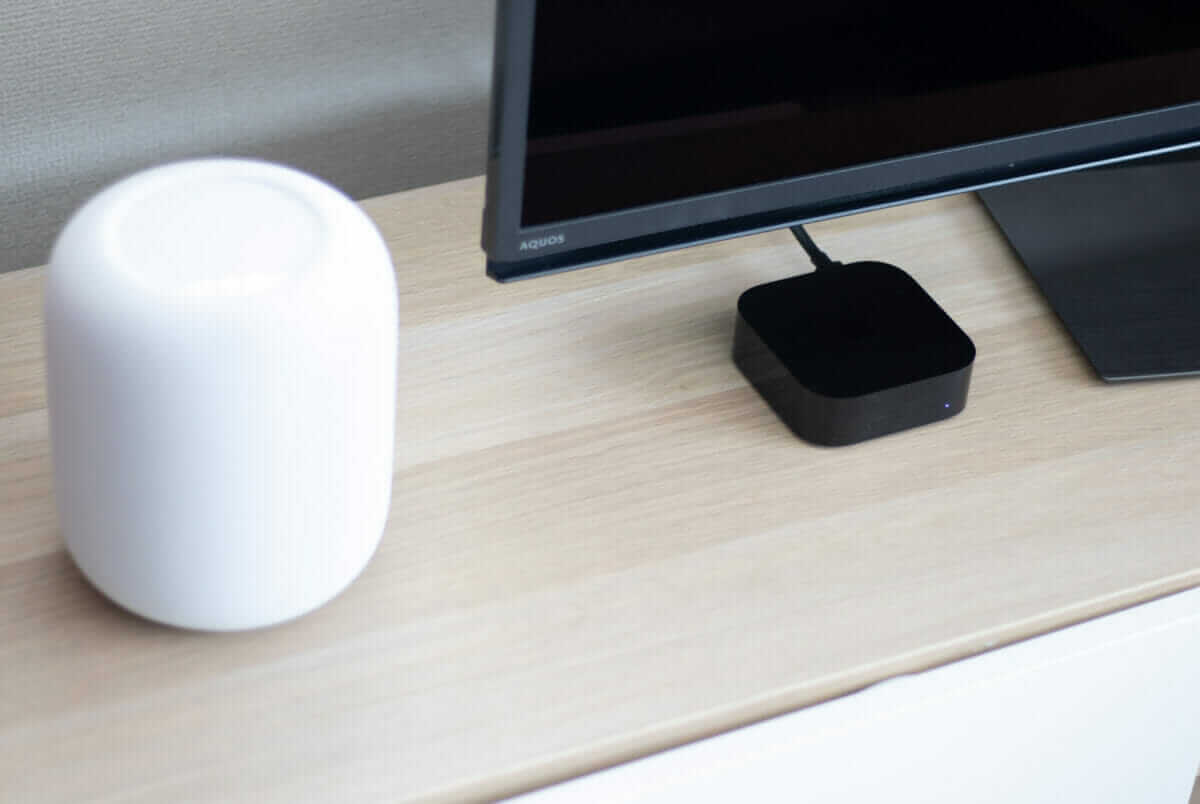 Apple TVとHomePodの接続設定画面