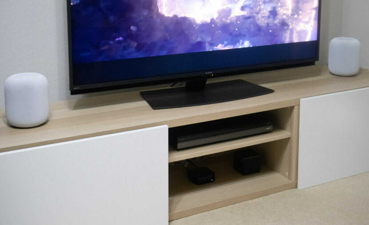 HomePodで映画を視聴している様子