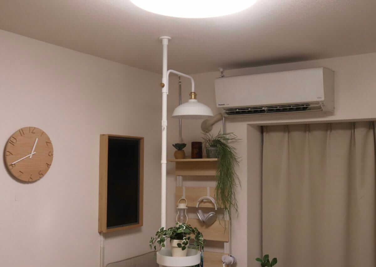 SwitchBotシーリングライトプロで室内を照らした様子