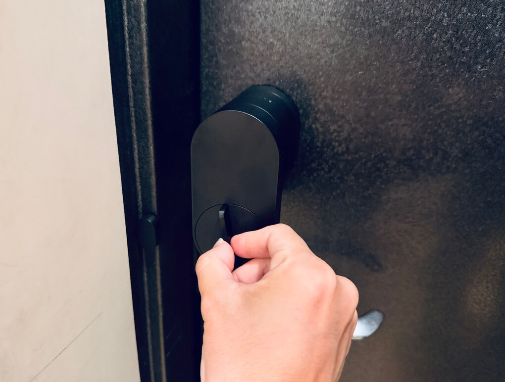 Nature Lockのつまみを回した状態