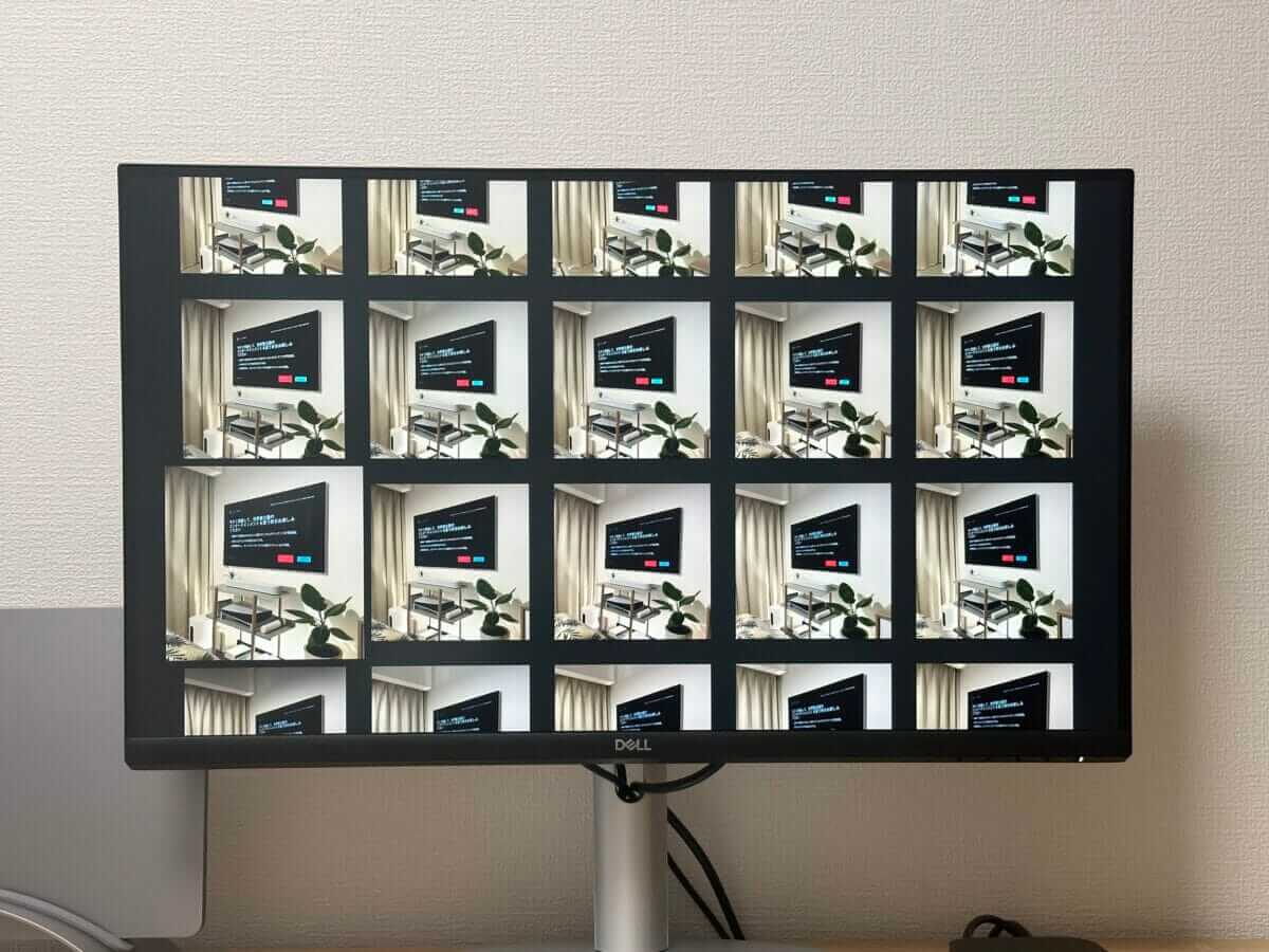 Apple TVでiCloud写真を表示している画面