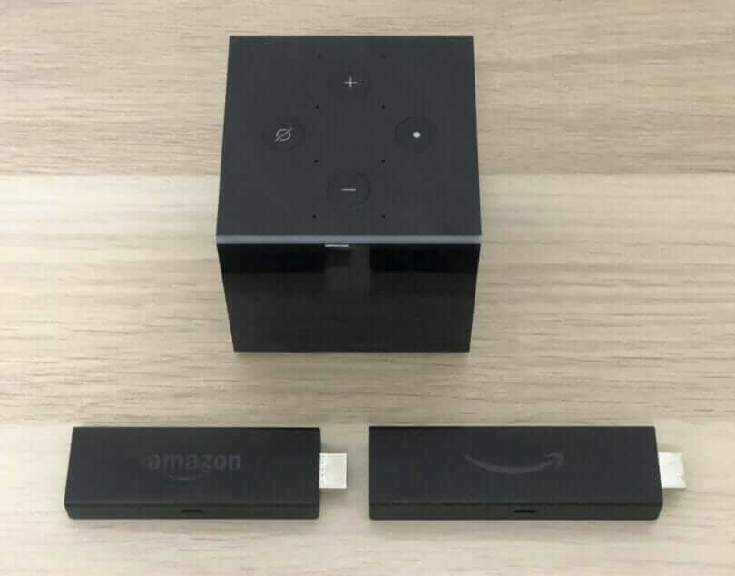 Apple TVとFire TVシリーズの本体比較
