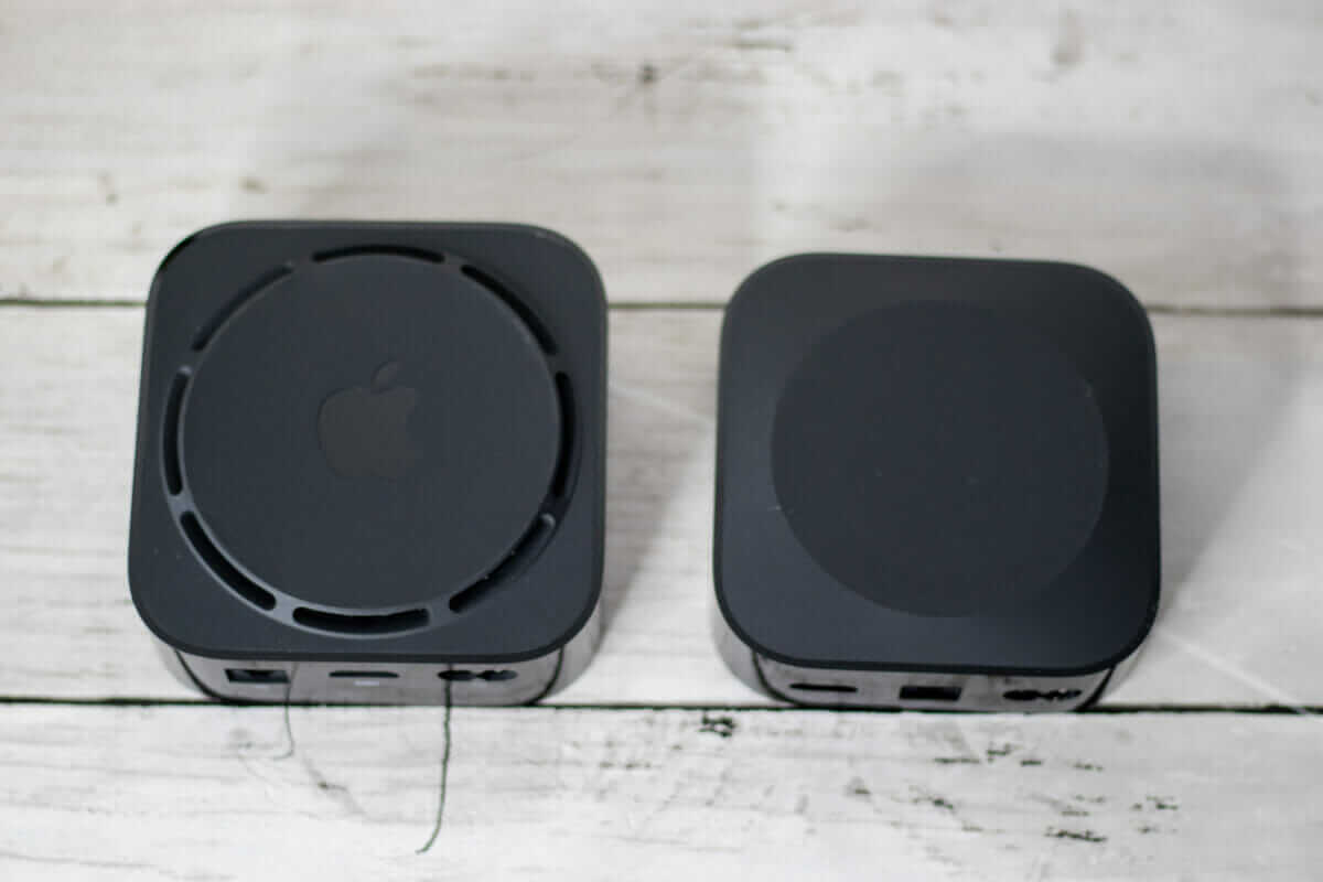 Apple TV 4K第2世代と第3世代の底面比較
