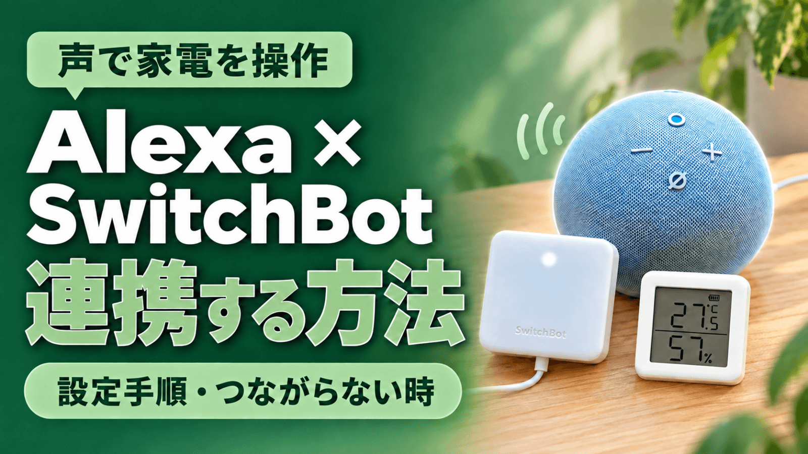Amazon AlexaとSwitchBotの連携